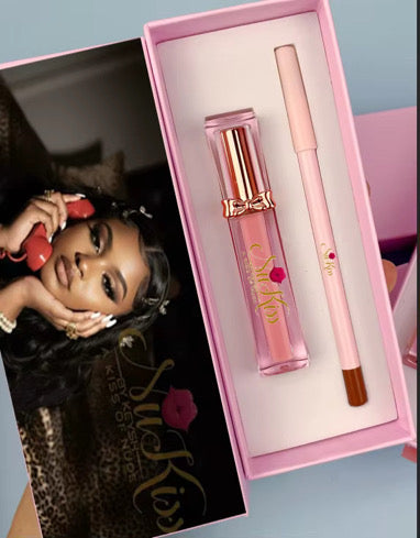 Pink lipgloss kit